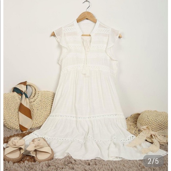 Dresses & Skirts - Aderez white dress Medium